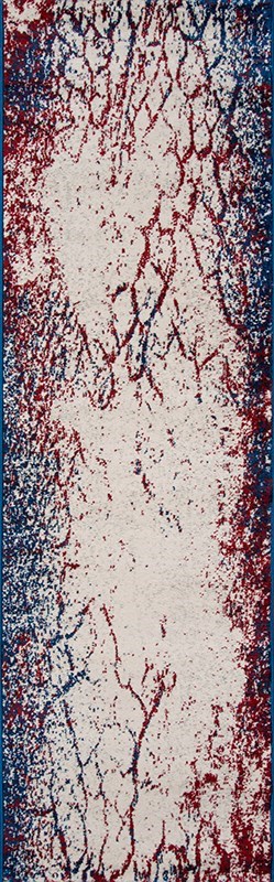Contemporary Rugs & Transitional Rugs LOFT LO-06NAVY Medium Blue - Navy & Multi Machine Made Rug